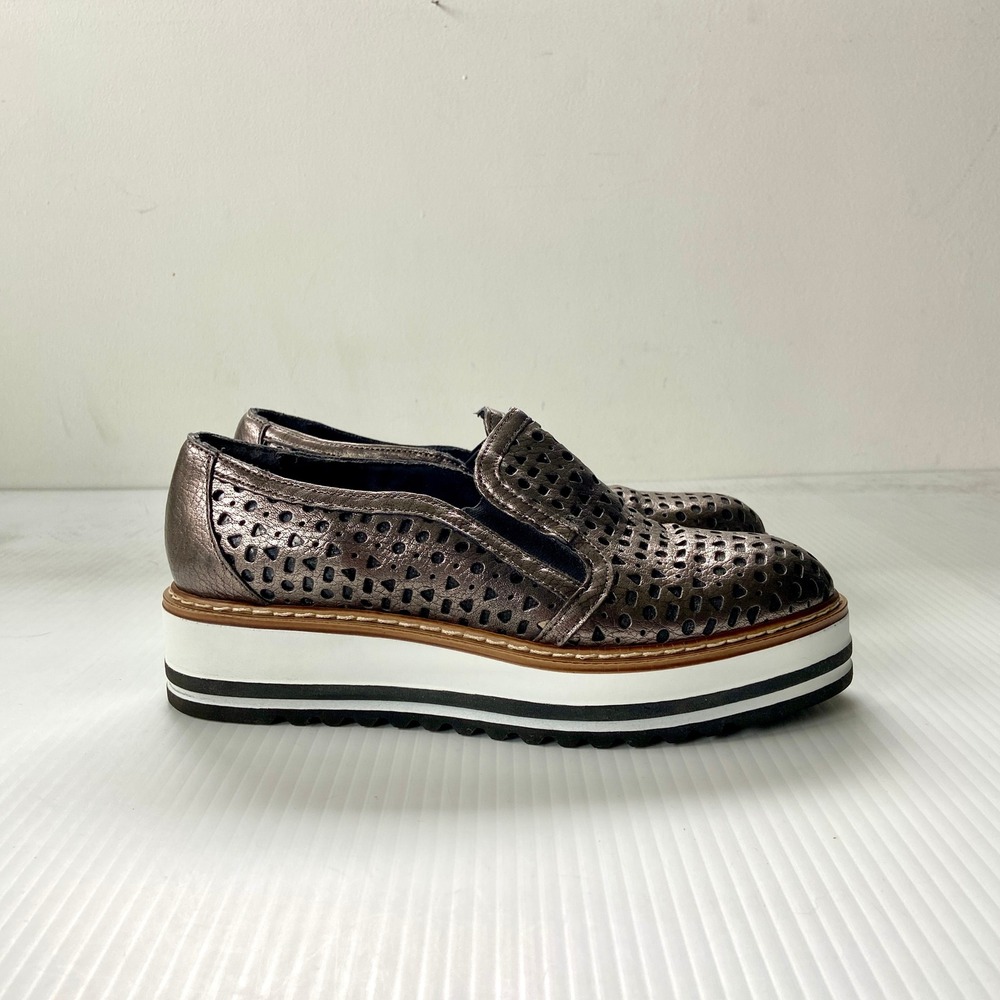 White Mountain Summit Braxton Slip On Shoes Pewter Metallic Womens EU 36 US 6